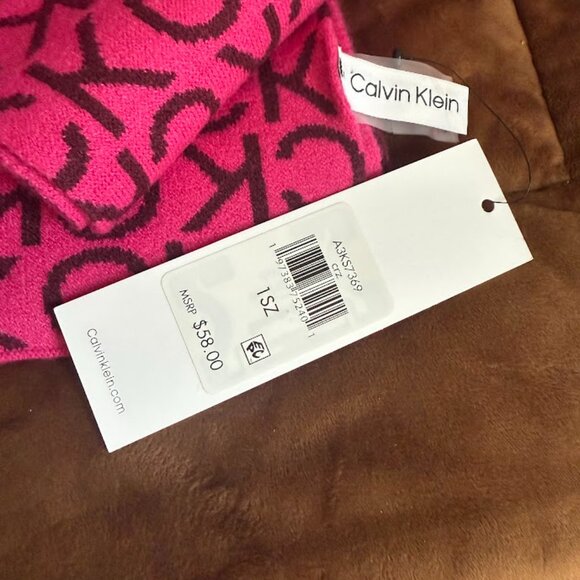 Calvin Klein Scarf Woman Pink - Picture 3 of 5